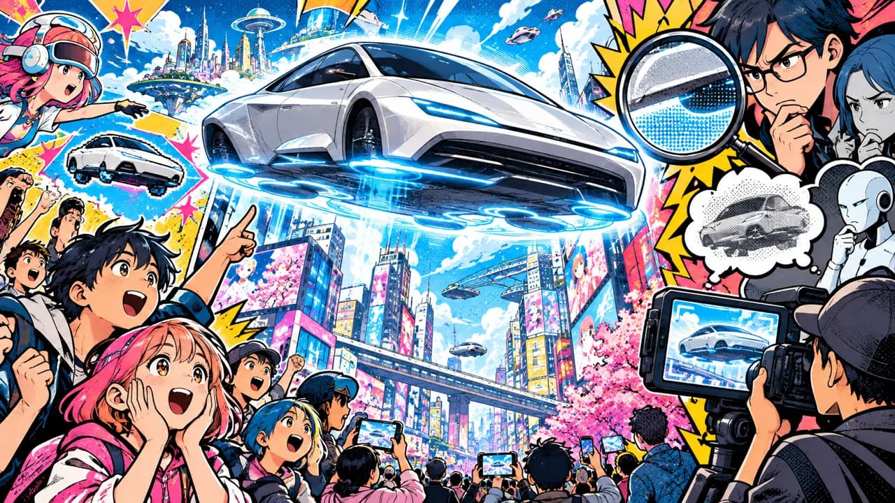 Tesla's 'Flying Car' Demo Lands Between Awe and Doubt